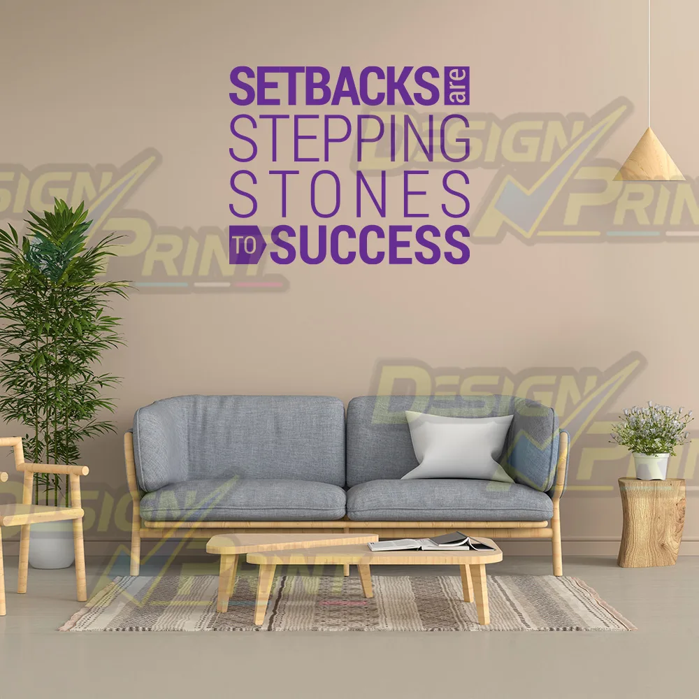 Setbacks are stepping stones to success