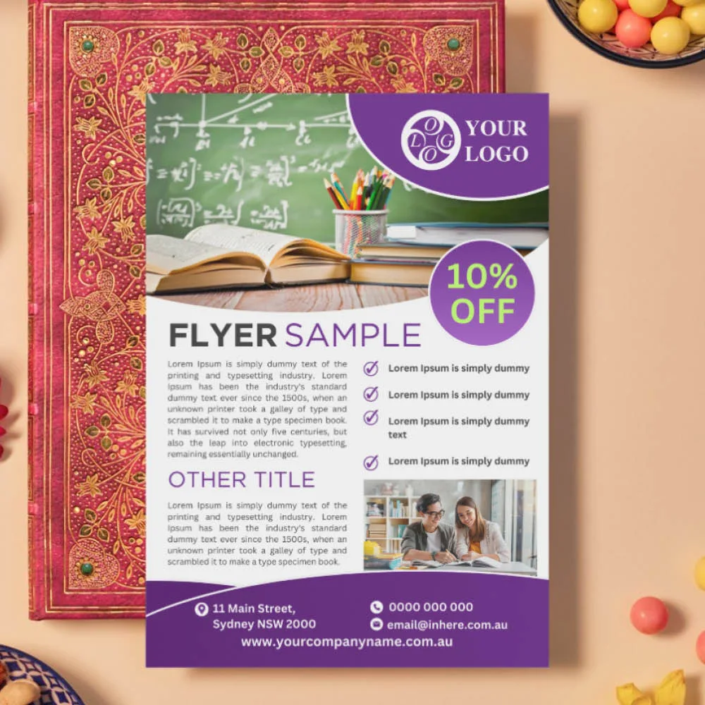 Canva A4 flyer template jpg