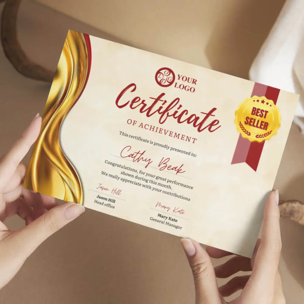 Award Certificate Canva Template