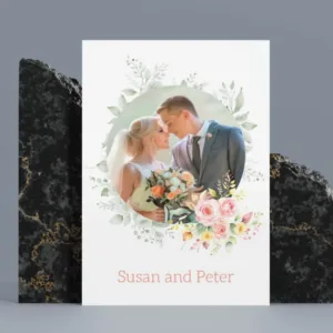 Canva Flower Wedding Invitation