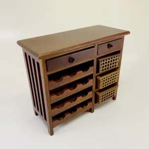 Miniature Wine Cupboard Model