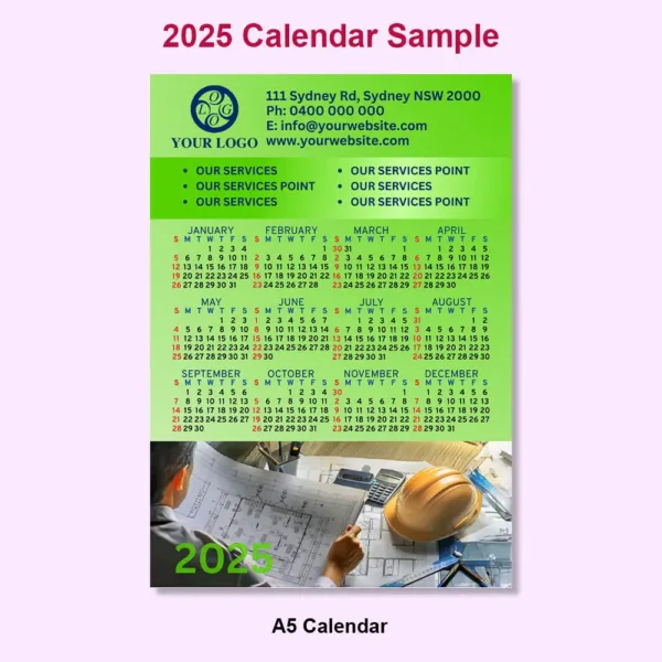 2025 Calendar Canva Template4