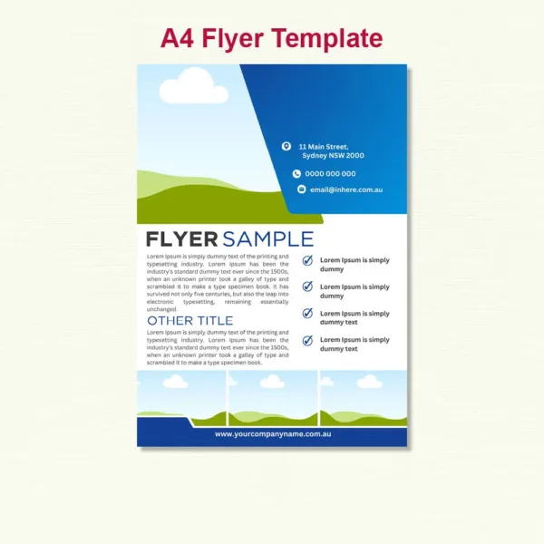 A4 Flyer Template10