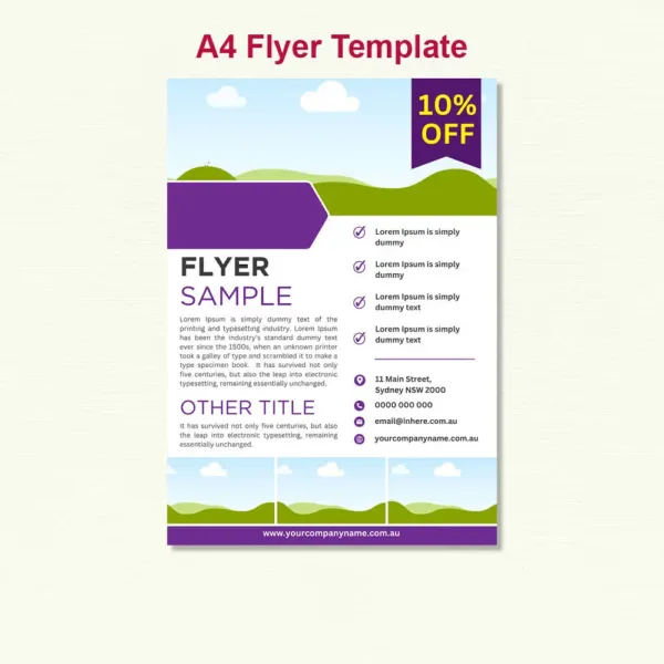 A4 Flyer Template13