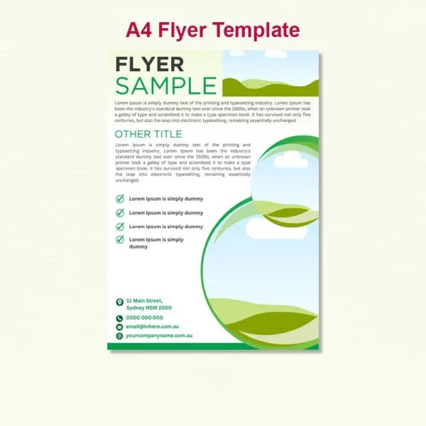 A4 Flyer Template6