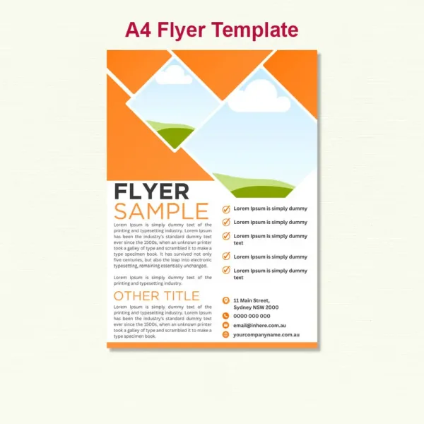 A4 Flyer Template8