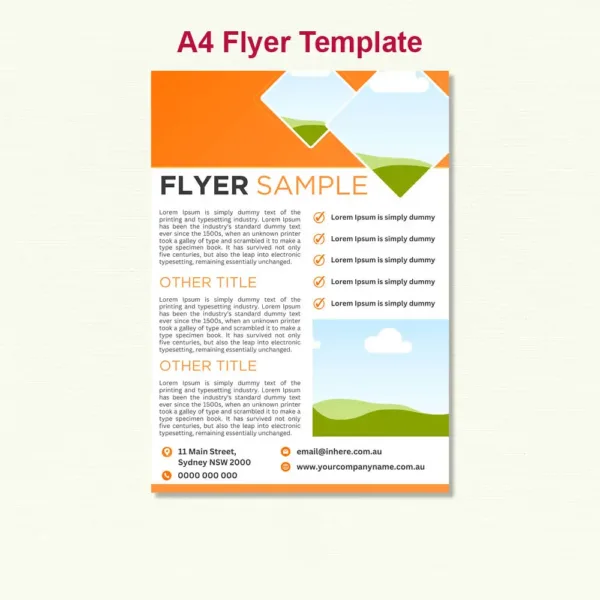 A4 Flyer Template9