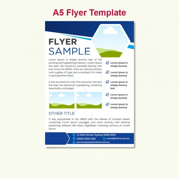 A5 Flyer Template 029