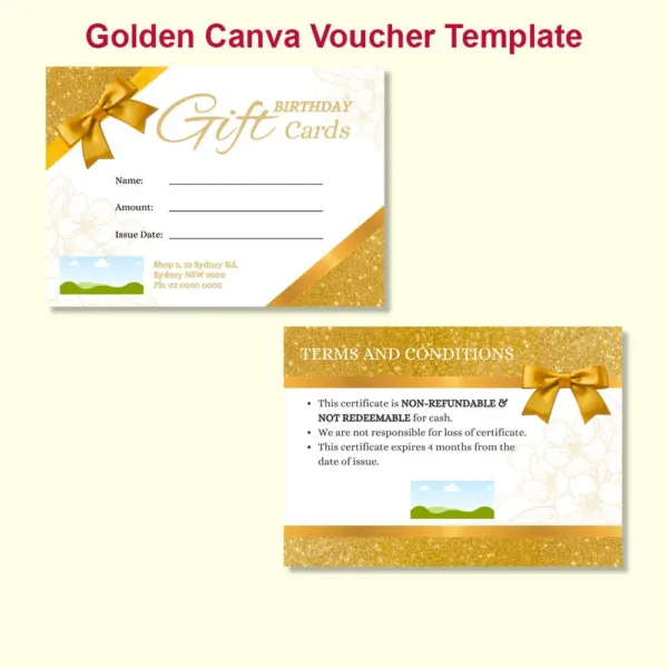 Golden Canva Voucher Template5