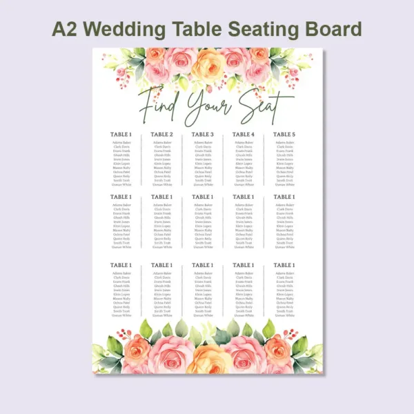 Rose Wedding Card Template7