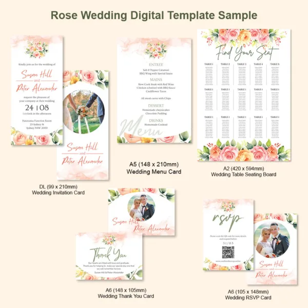 Rose Wedding Template