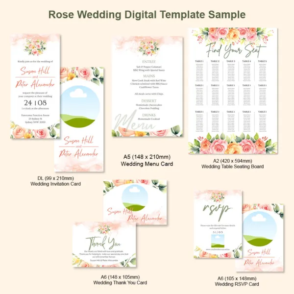 Rose Wedding Template2