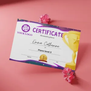 Trophy School Certificate Canva