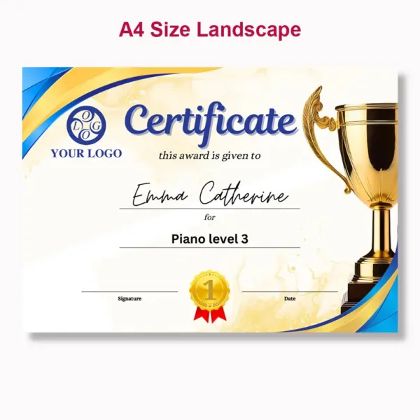 Trophy Style Certificate4