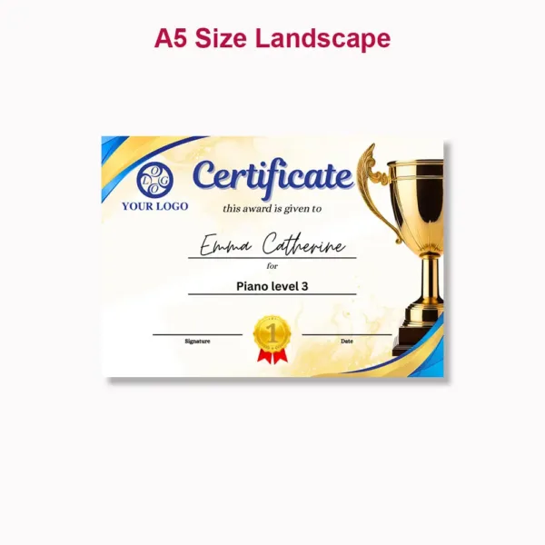 Trophy Style Certificate5